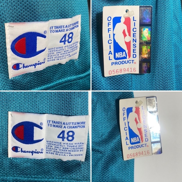 Rare 90s NBA Larry Johnson Autographed Jersey NWT - Picture 12 of 16